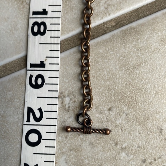 gemstone real pearls glass beads copper chain rose quartz charm - Picture 10 of 16